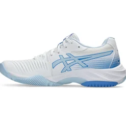 Asics Netburner Ballistic FF 3 indoorschoenen dames white blue coast