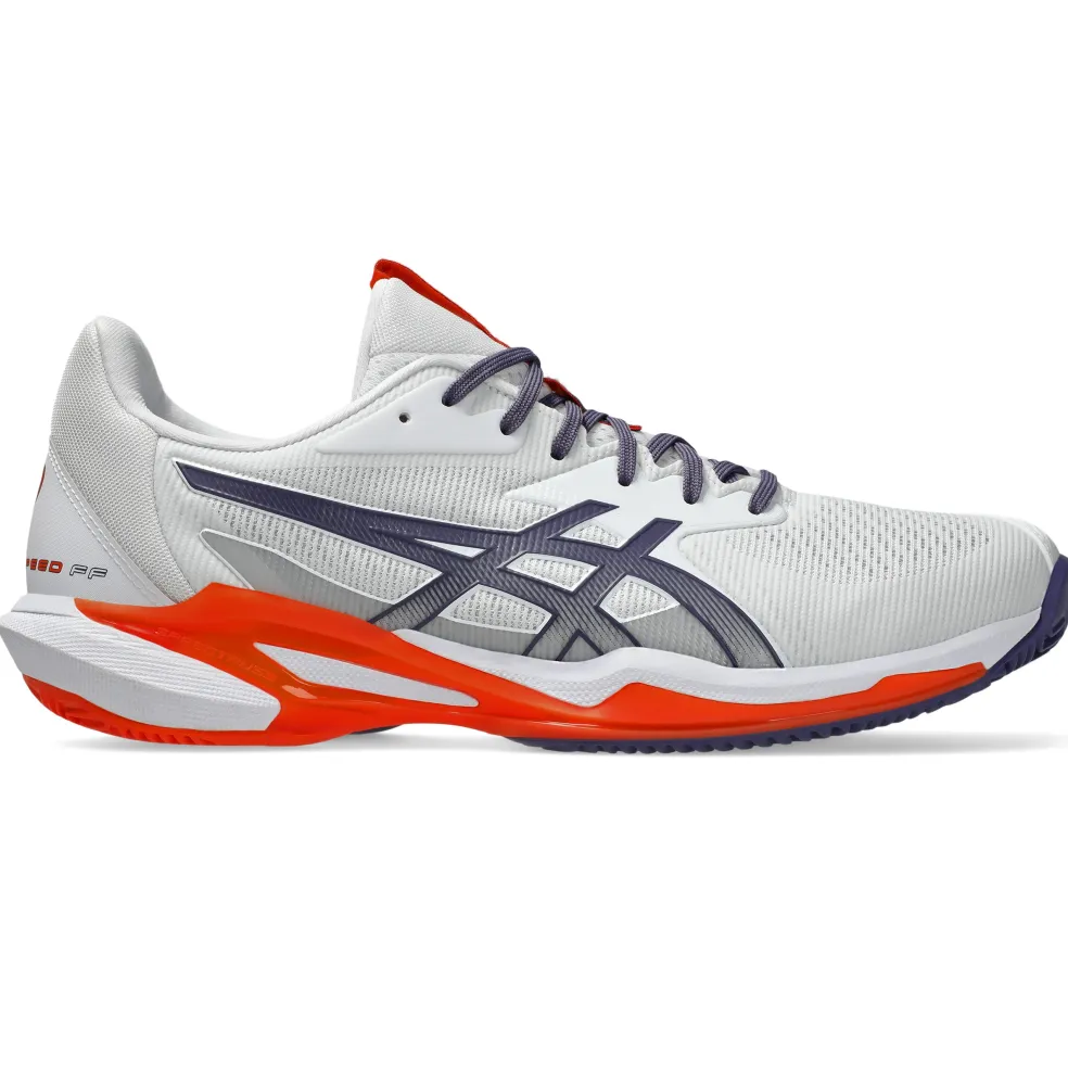 Asics Solution Speed FF 3 Clay tennisschoenen heren white greyish purple