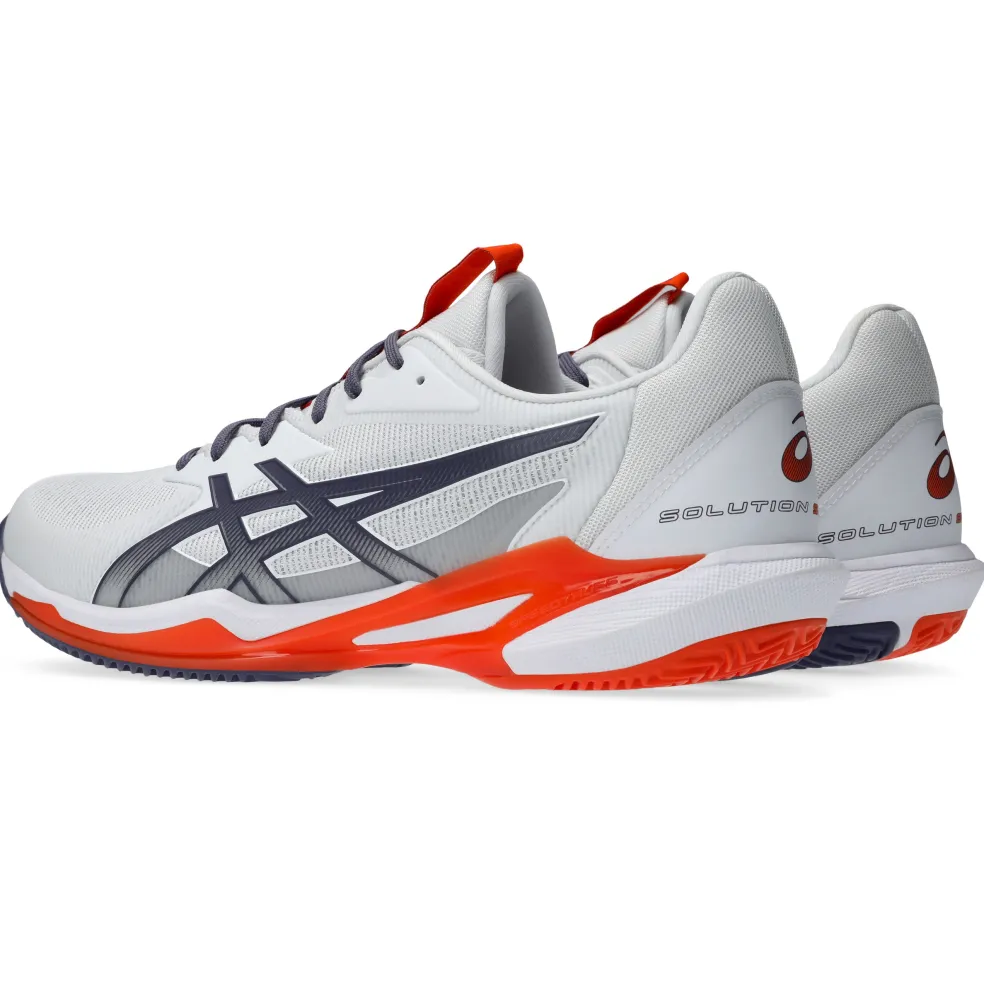 Asics Solution Speed FF 3 Clay tennisschoenen heren white greyish purple