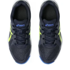 Asics Upcourt 6 GS indoorschoenen junior midnight safety yellow