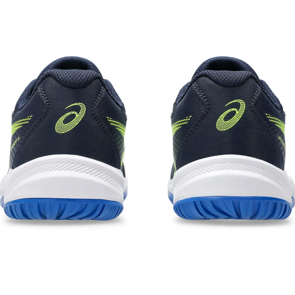 Asics Upcourt 6 GS indoorschoenen junior midnight safety yellow