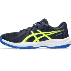 Asics Upcourt 6 GS indoorschoenen junior midnight safety yellow