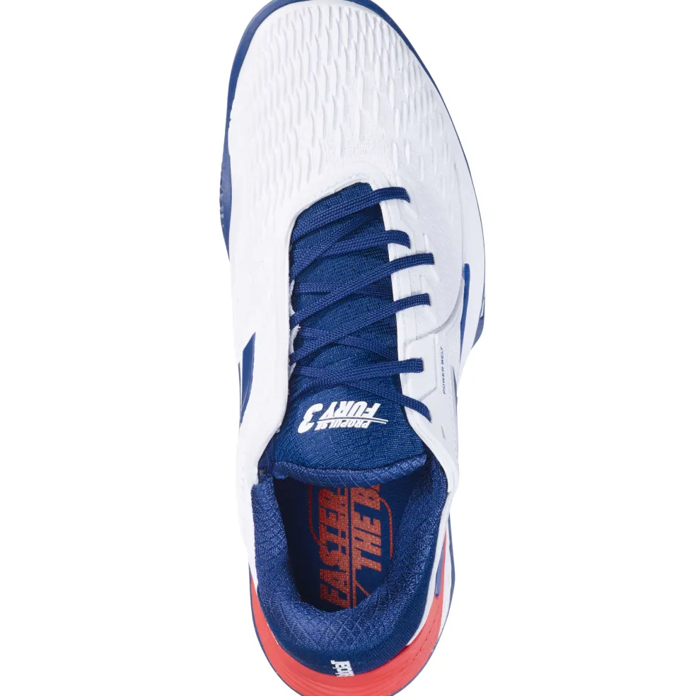 Babolat Propulse Fury 3 clay tennisschoenen heren white estate blue