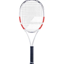 Babolat Pure Strike 100 Gen4 tennisracket wit rood ZWART