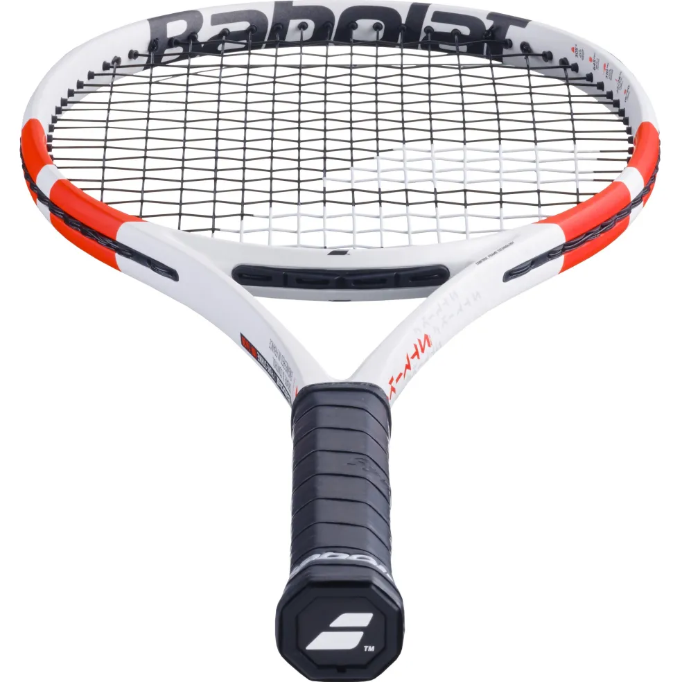 Babolat Pure Strike 100 Gen4 tennisracket wit rood ZWART