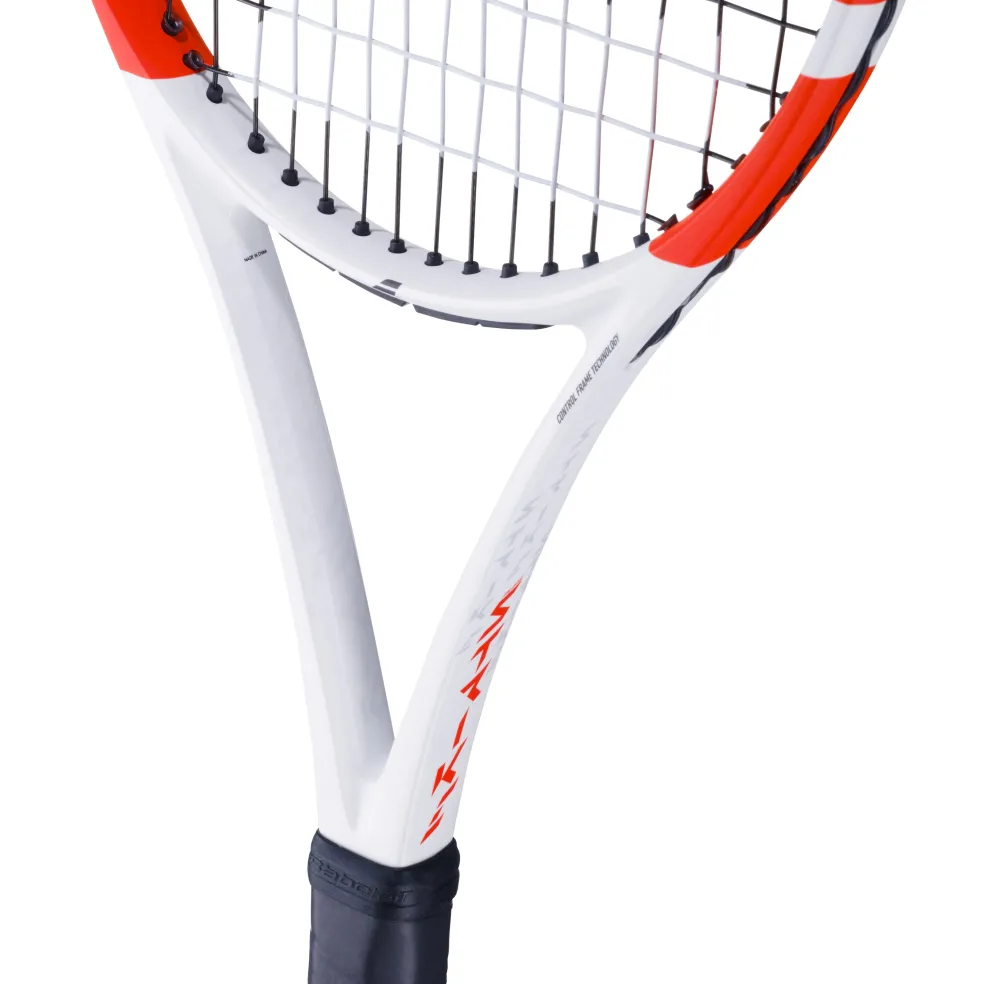 Babolat Pure Strike 100 Gen4 tennisracket wit rood ZWART