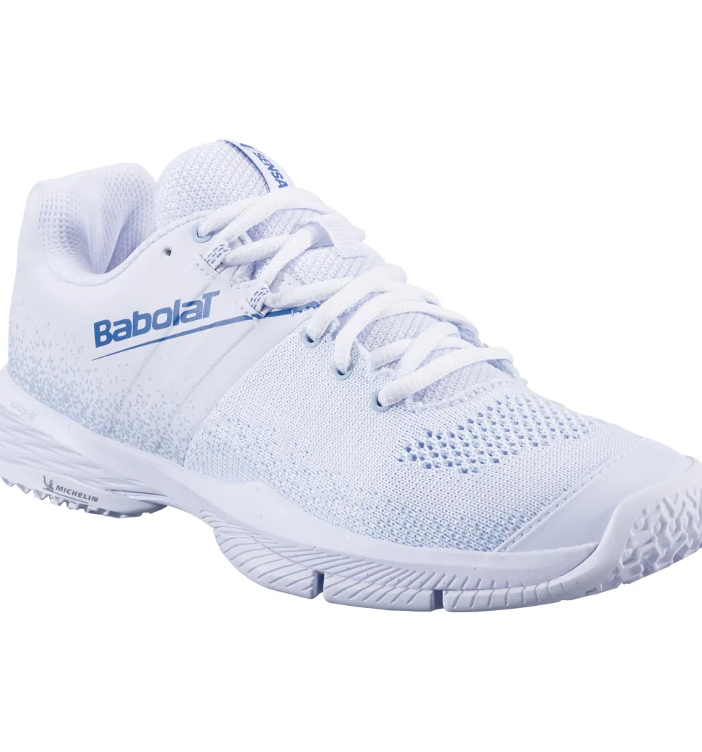 Babolat Sensa padelschoenen dames white cool blue