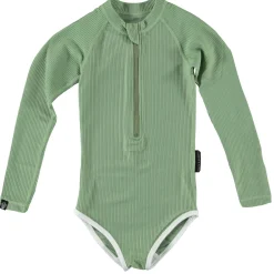 Beach & Bandits  Basil Ribbed UPF50+ badpak junior