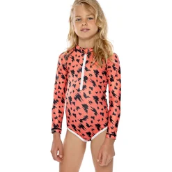 Beach & Bandits  Red Electric UPF50+ badpak junior coral