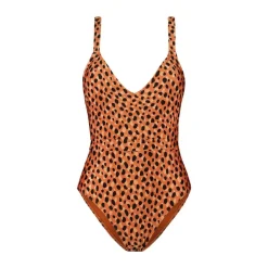 Beachlife Leopard Spots V-hals badpak dames