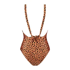 Beachlife Leopard Spots V-hals badpak dames