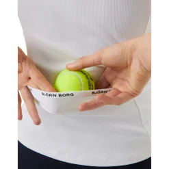 Björn Borg Ace Rib Pocket tennis tanktop dames brilliant white