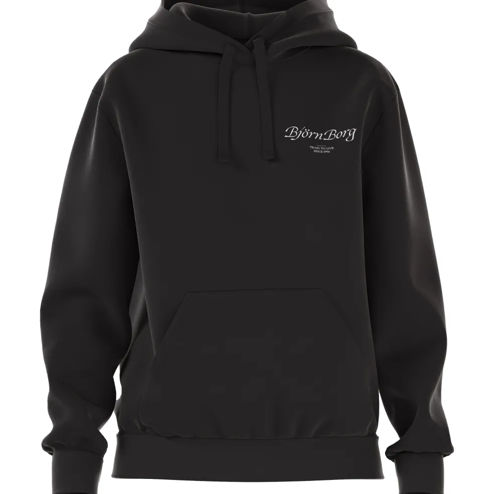 Björn Borg Borg Essential hoodie dames black beauty