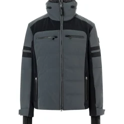Bogner Minho softshell winterjas heren darkgrey black