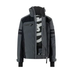 Bogner Minho softshell winterjas heren darkgrey black
