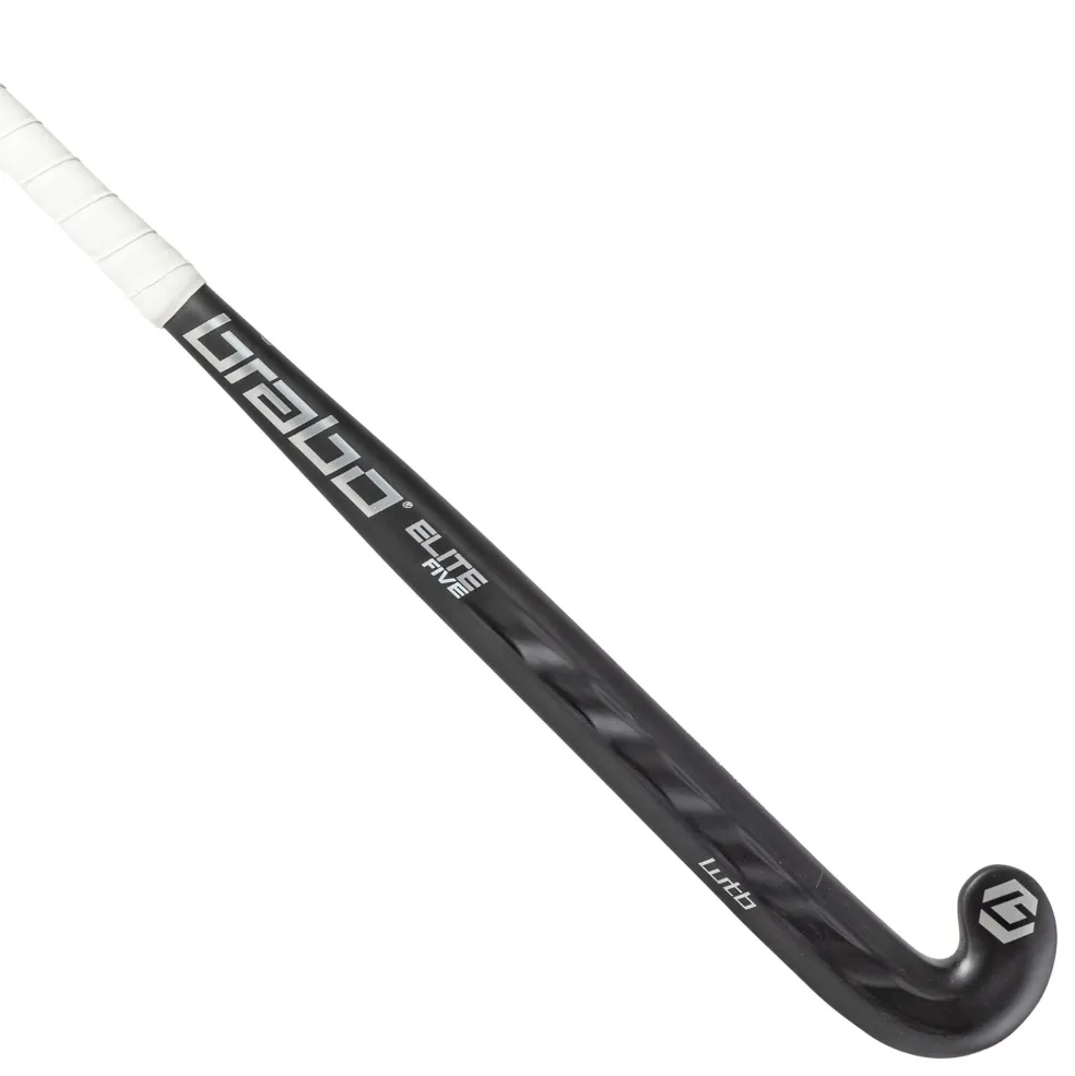 Brabo Elite 5 Carbon WTB Low Bow hockeystick black silver