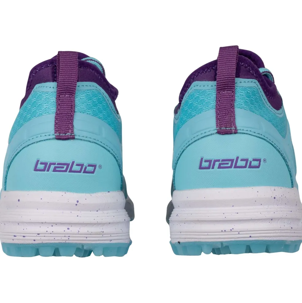 Brabo Elite hockeyschoenen junior mint purple
