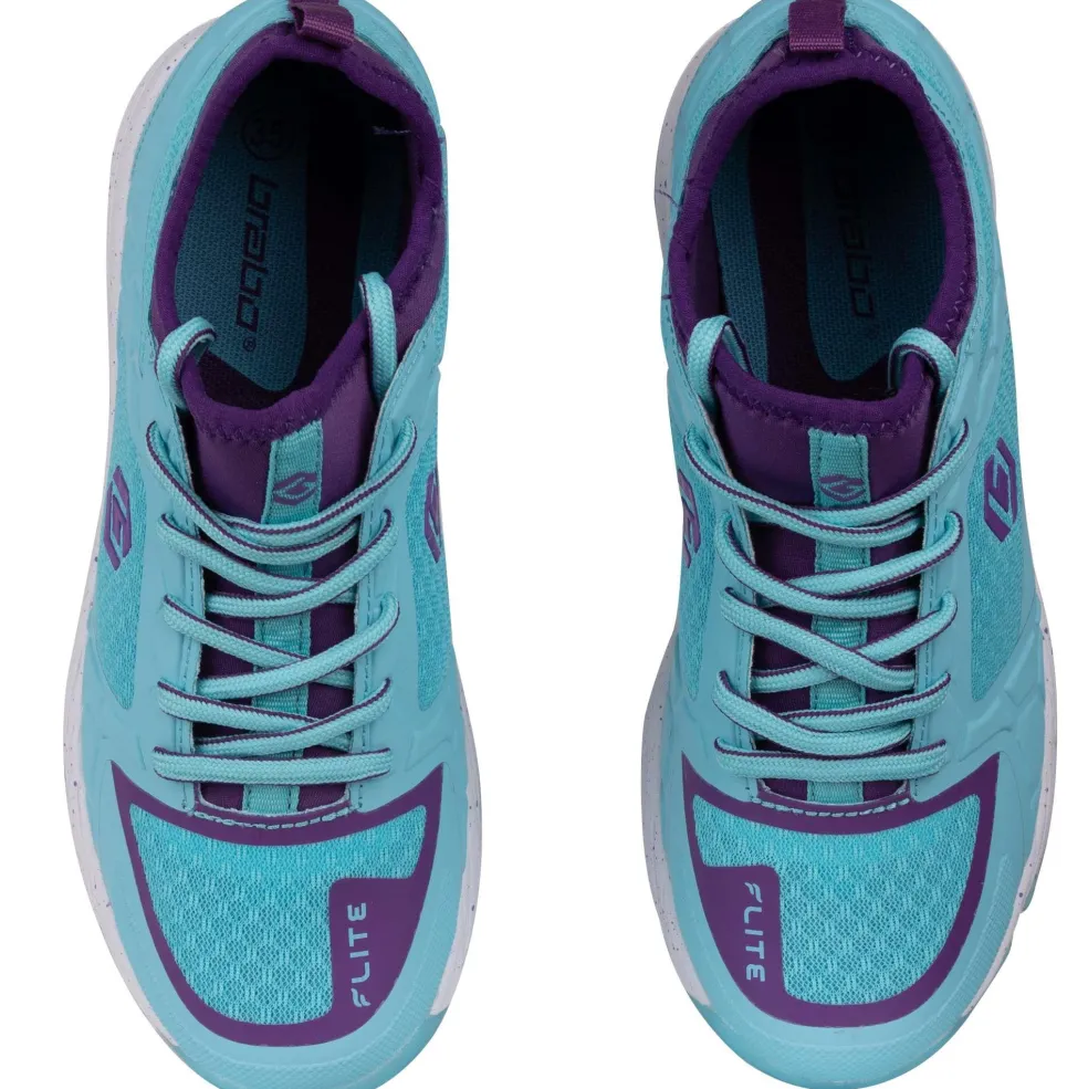 Brabo Elite hockeyschoenen junior mint purple