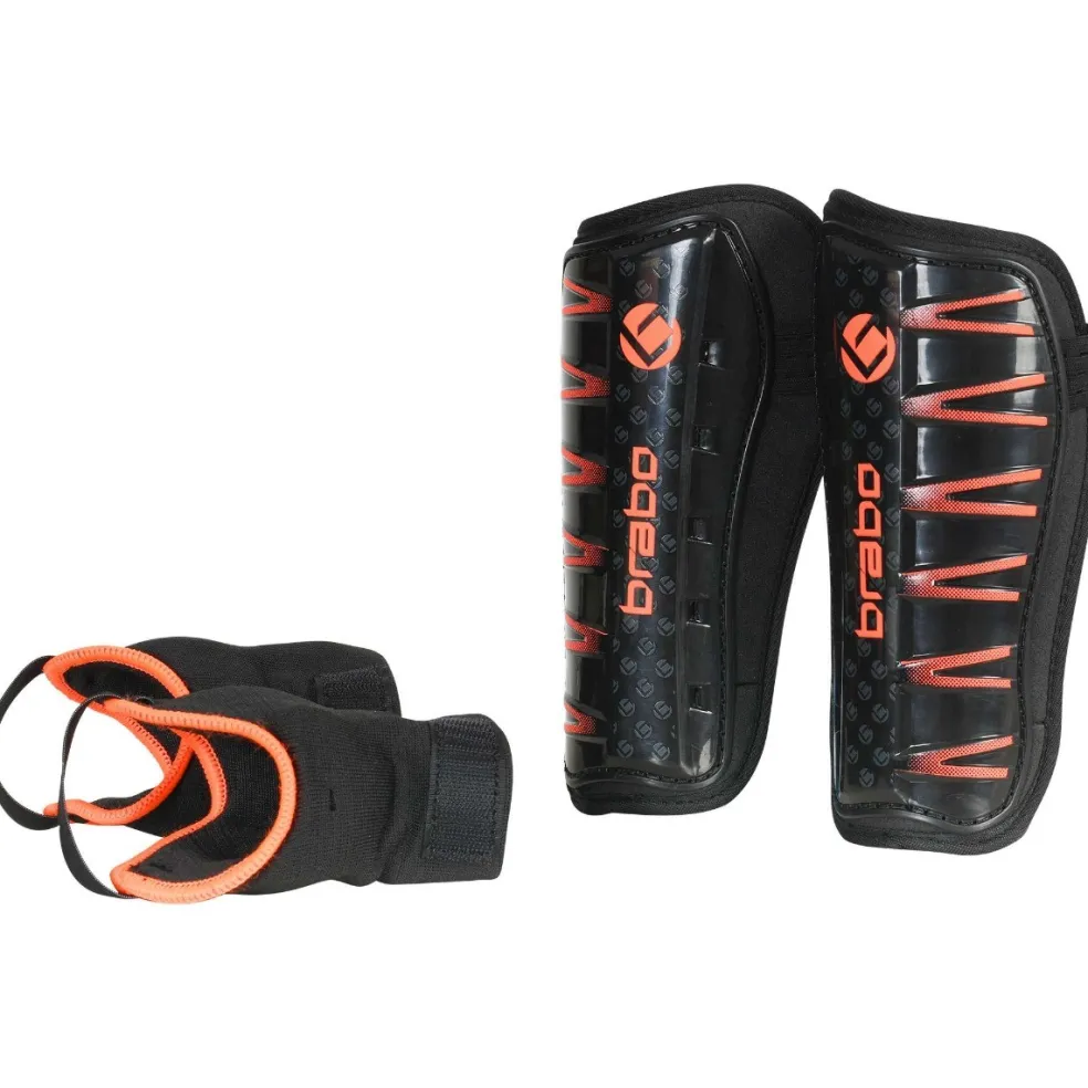 Brabo F4 scheenbeschermers black orange