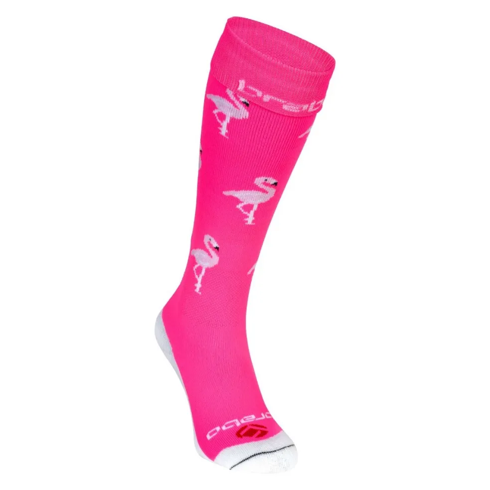 Brabo Flamingo hockeysokken neon pink
