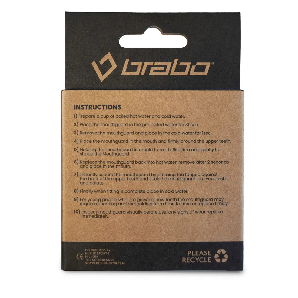 Brabo gebitsbeschermer trans orange white