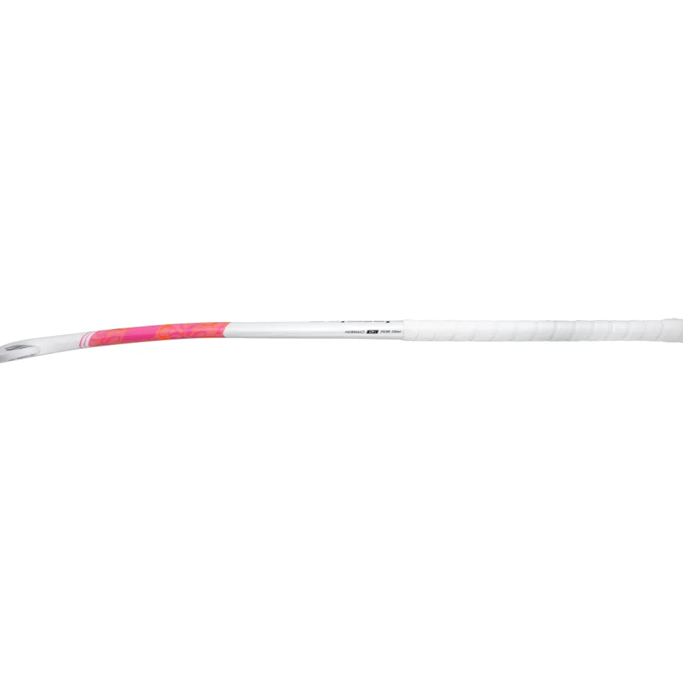 Brabo Pure 40 Pro Bow hockeystick white pink - 36,5 inch