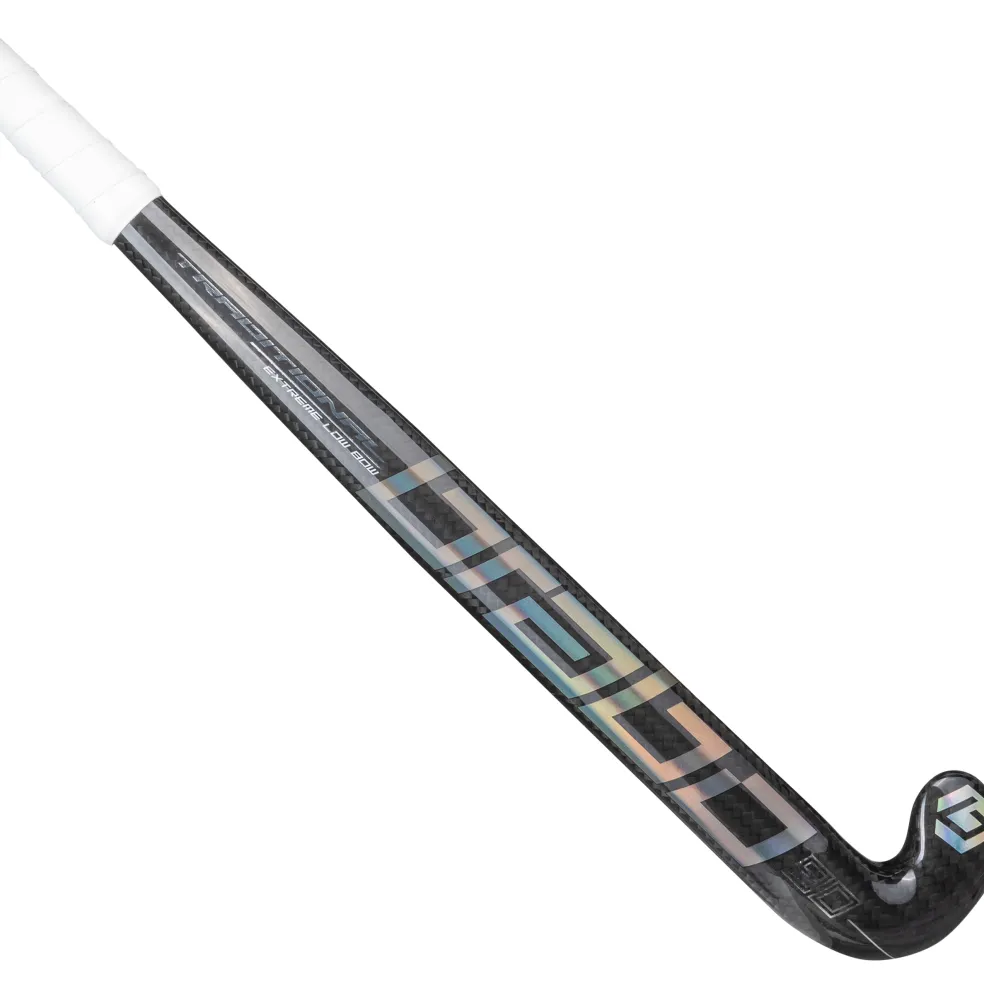 Brabo Traditional Carbon 90 Extreme Low Bow hockeystick black silver