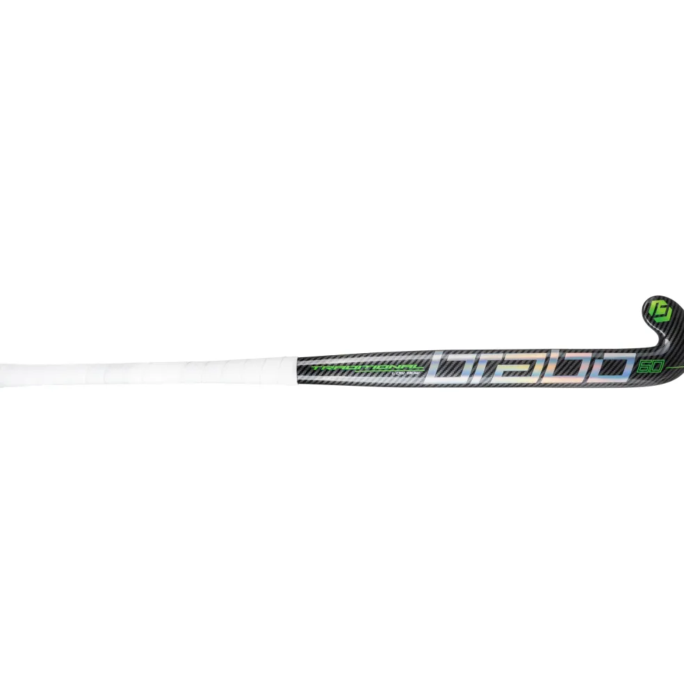 Brabo Traditional Carbon 60 Low Bow hockeystick black neongreen