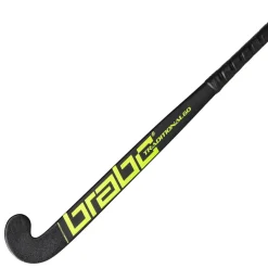 Brabo Traditional Carbon 60 Classic Curve hockeystick black neon green