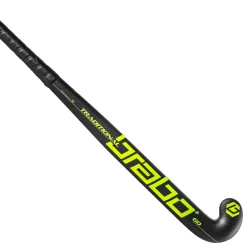 Brabo Traditional Carbon 60 Classic Curve hockeystick black neon green
