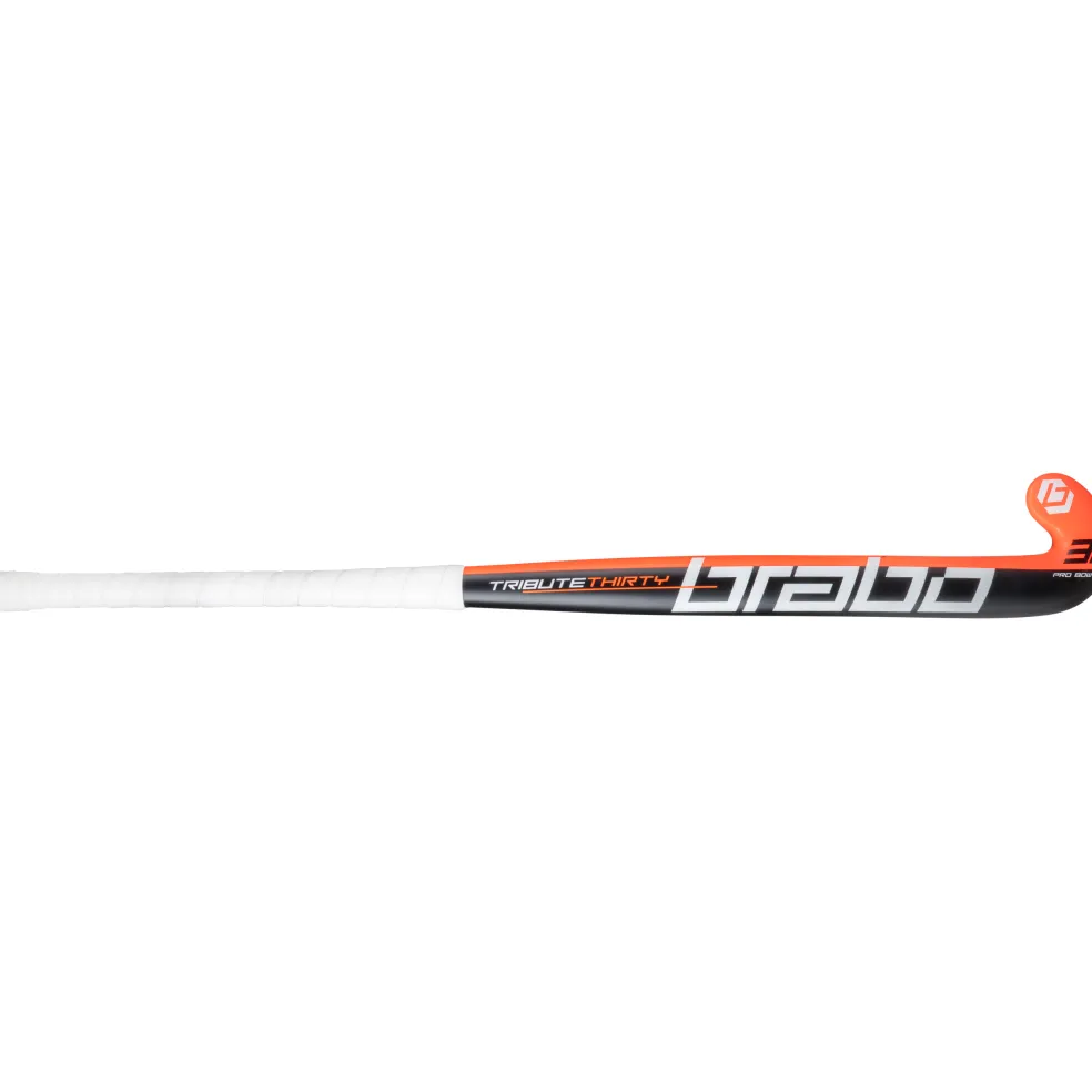 Brabo Tribute 30 Pro Bow hockeystick black orange - 36,5 inch