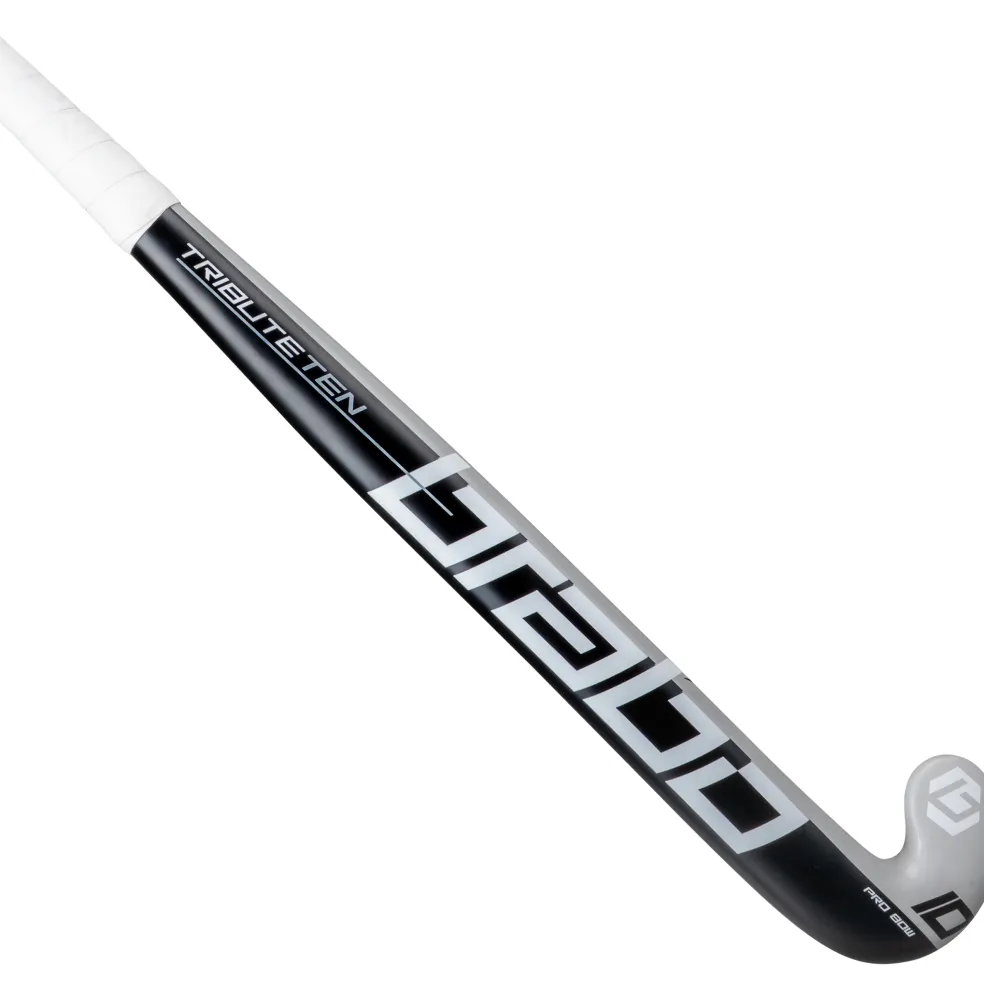 Brabo Tribute 10 Pro Bow hockeystick black grey - 36,5 inch