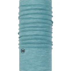 Buff Lightweight Merino Wool Tubular col solid pool