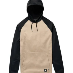 Burton Crown hoodie heren summit taupe true black