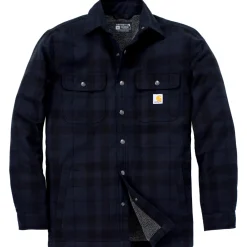 Carhartt Flannel Sherpa Lined overhemd heren navy