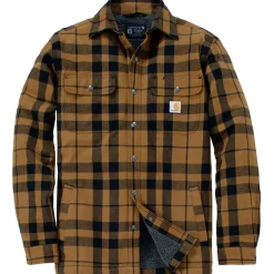 Carhartt Flannel Sherpa Lined overhemd heren brown