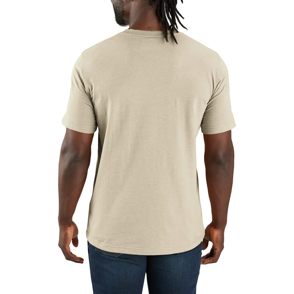 Carhartt LFAB Graphic shirt heren oat milk