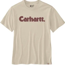 Carhartt Logo Graphic shirt heren oat milk