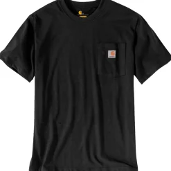 Carhartt Relaxed Fit Heavyweight K87 Pocket shirt heren black