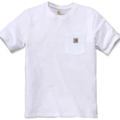 Carhartt Relaxed Fit Heavyweight K87 Pocket shirt heren white