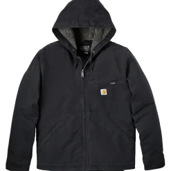 Carhartt Relaxed Fit Washed Duck Shepa Lined winterjas heren black