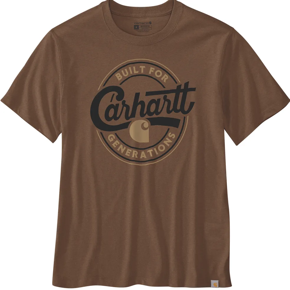 Carhartt Script Graphic shirt heren red duck heather