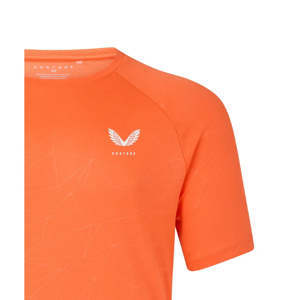 Castore Adapt shirt heren bright orange mid grey