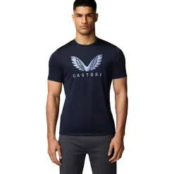Castore Adapt Short Graphic shirt heren midnight navy sky blue