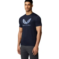 Castore Adapt Short Graphic shirt heren midnight navy sky blue