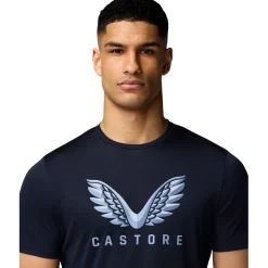 Castore Adapt Short Graphic shirt heren midnight navy sky blue