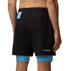 Castore Flow 2-in-1 short heren black cool blue