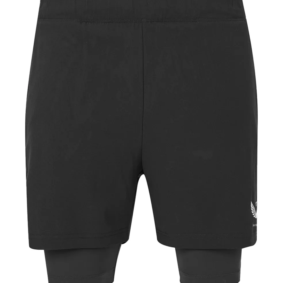 Castore Flow 2-in-1 short heren black white