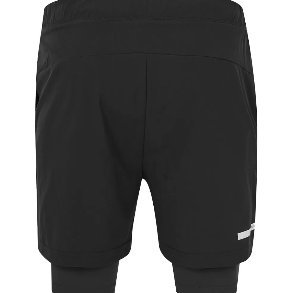 Castore Flow 2-in-1 short heren black white
