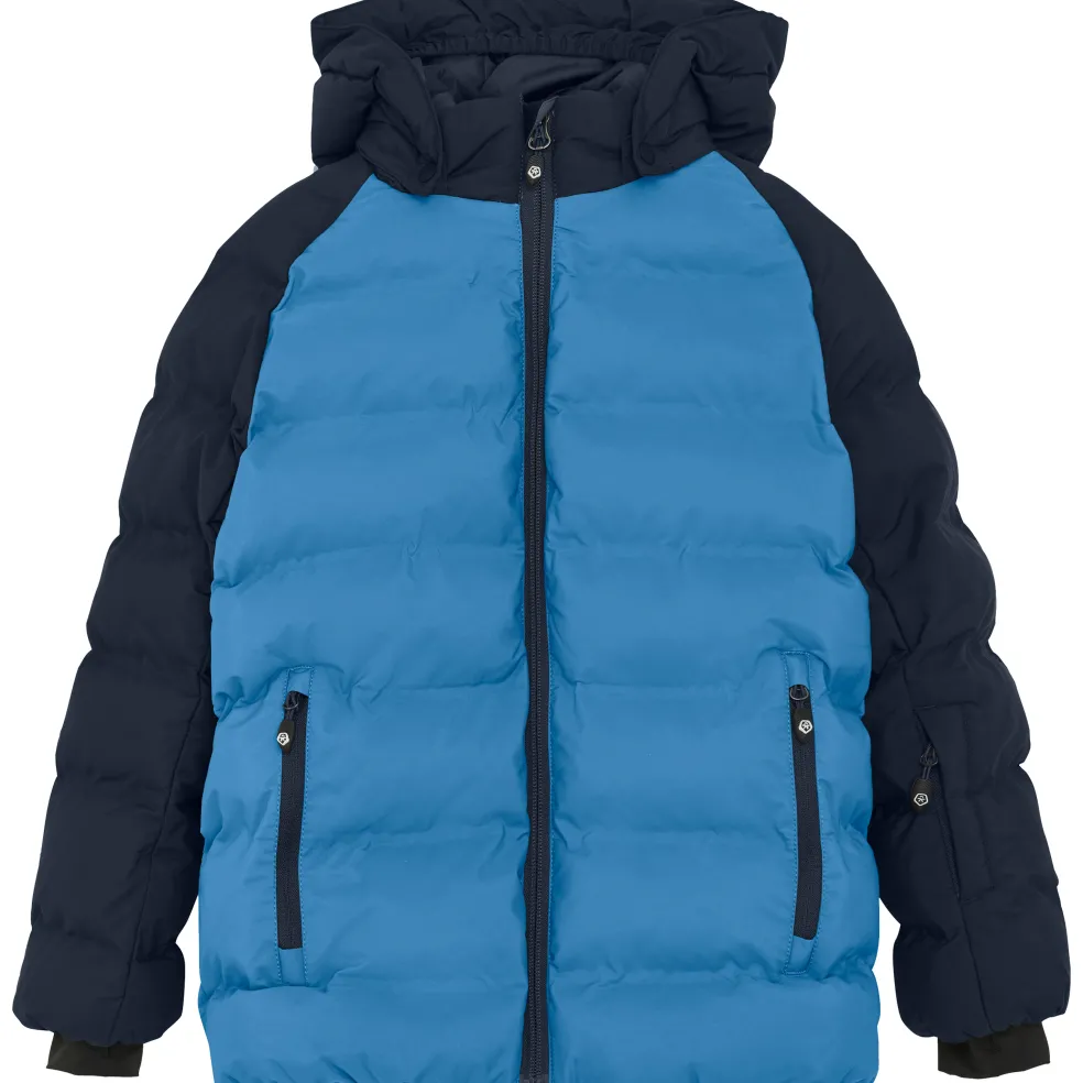 Color Kids Quilt Contrast winterjas junior cyaneus